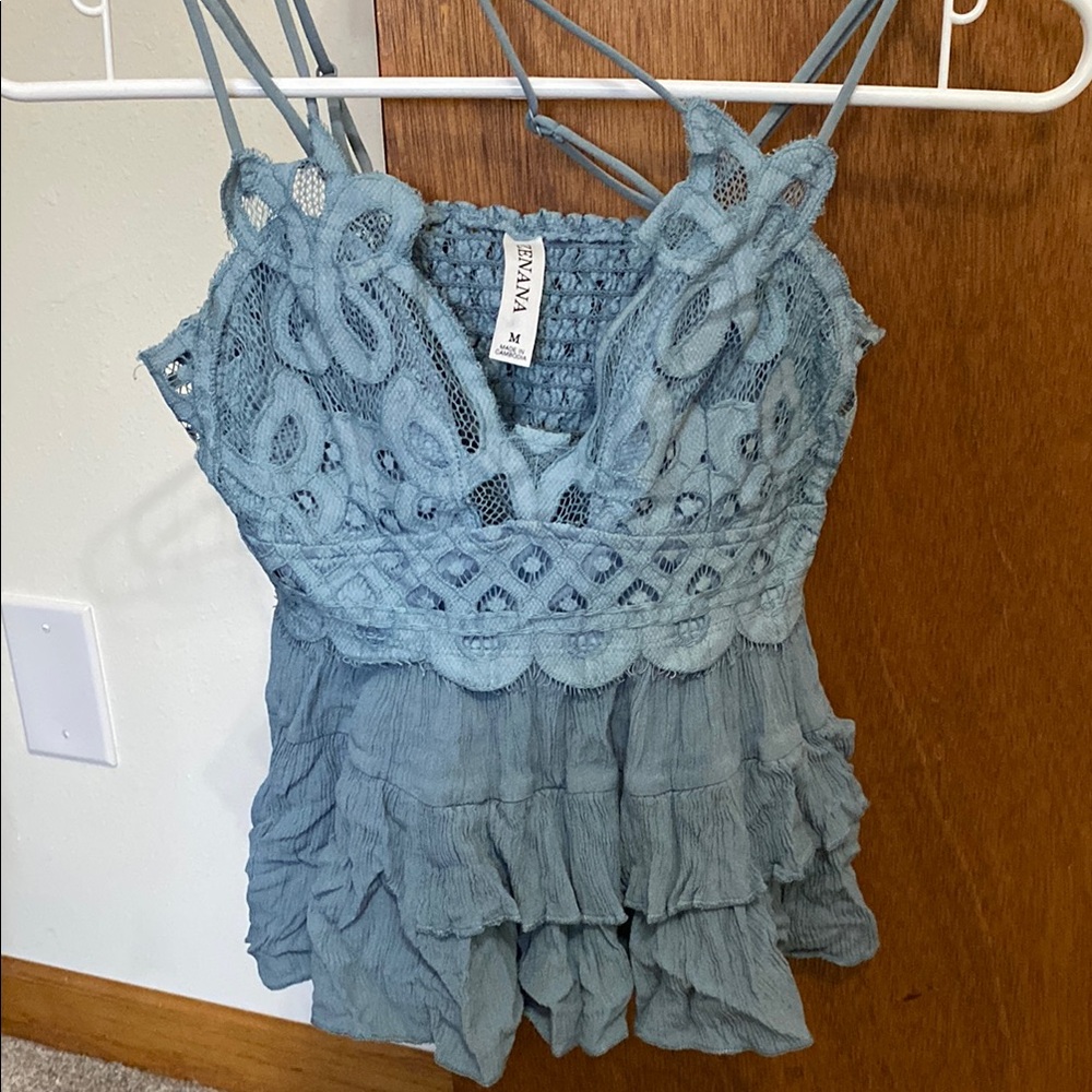 Blue Lace Women’s Top by